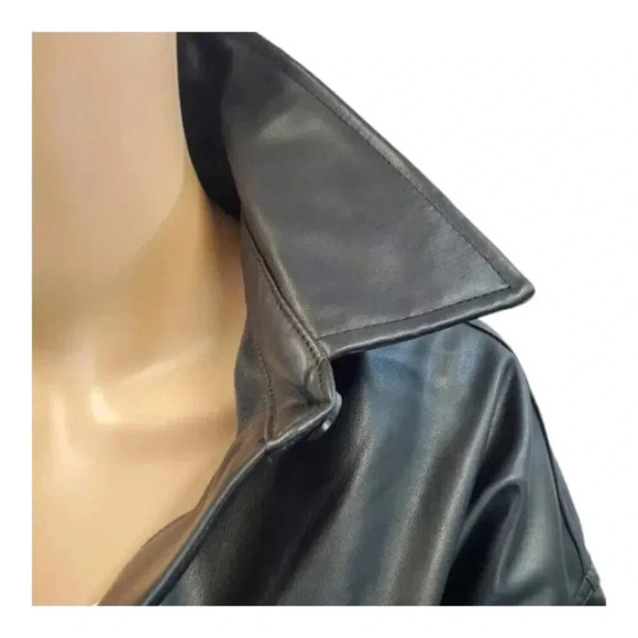 M Size 7/9 Celebrity Pink Women's Pleather Shacket. Multipurpose Jacket/Shacket - Picture 7 of 11